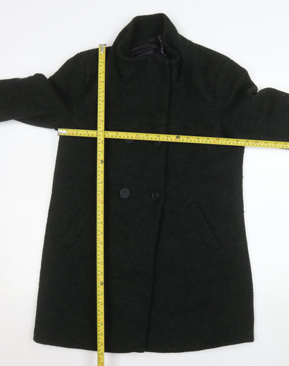 Womens UK Size M Only Black Pea Coat