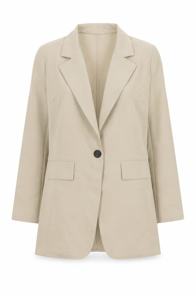 Womens UK Size 10 I SAW IT FIRST Regular Beige Blazer