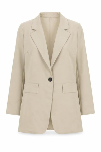 Womens UK Size 10 I SAW IT FIRST Regular Beige Blazer