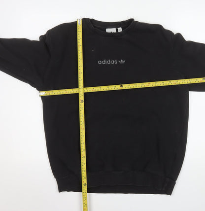 Mens UK Size L adidas Black Pullover Sweatshirt