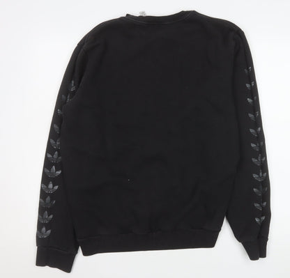 Mens UK Size L adidas Black Pullover Sweatshirt
