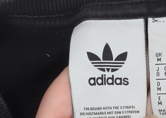 Mens UK Size L adidas Black Pullover Sweatshirt