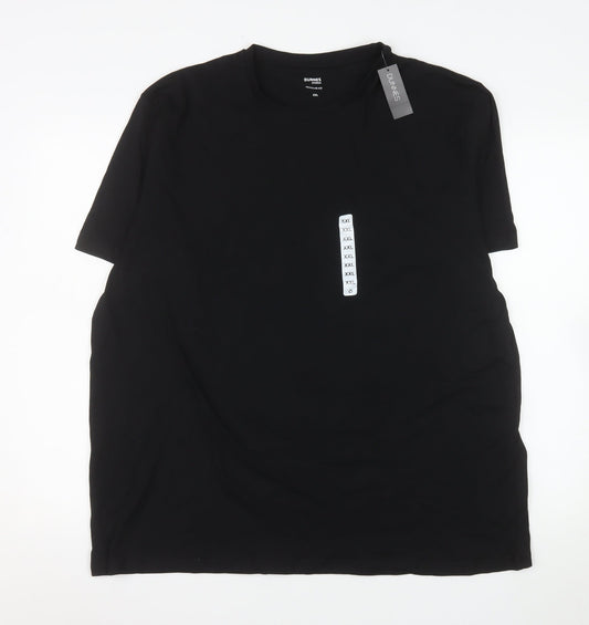 Dunnes Stores Men's Black 2XL Crew Neck Cotton T-Shirt