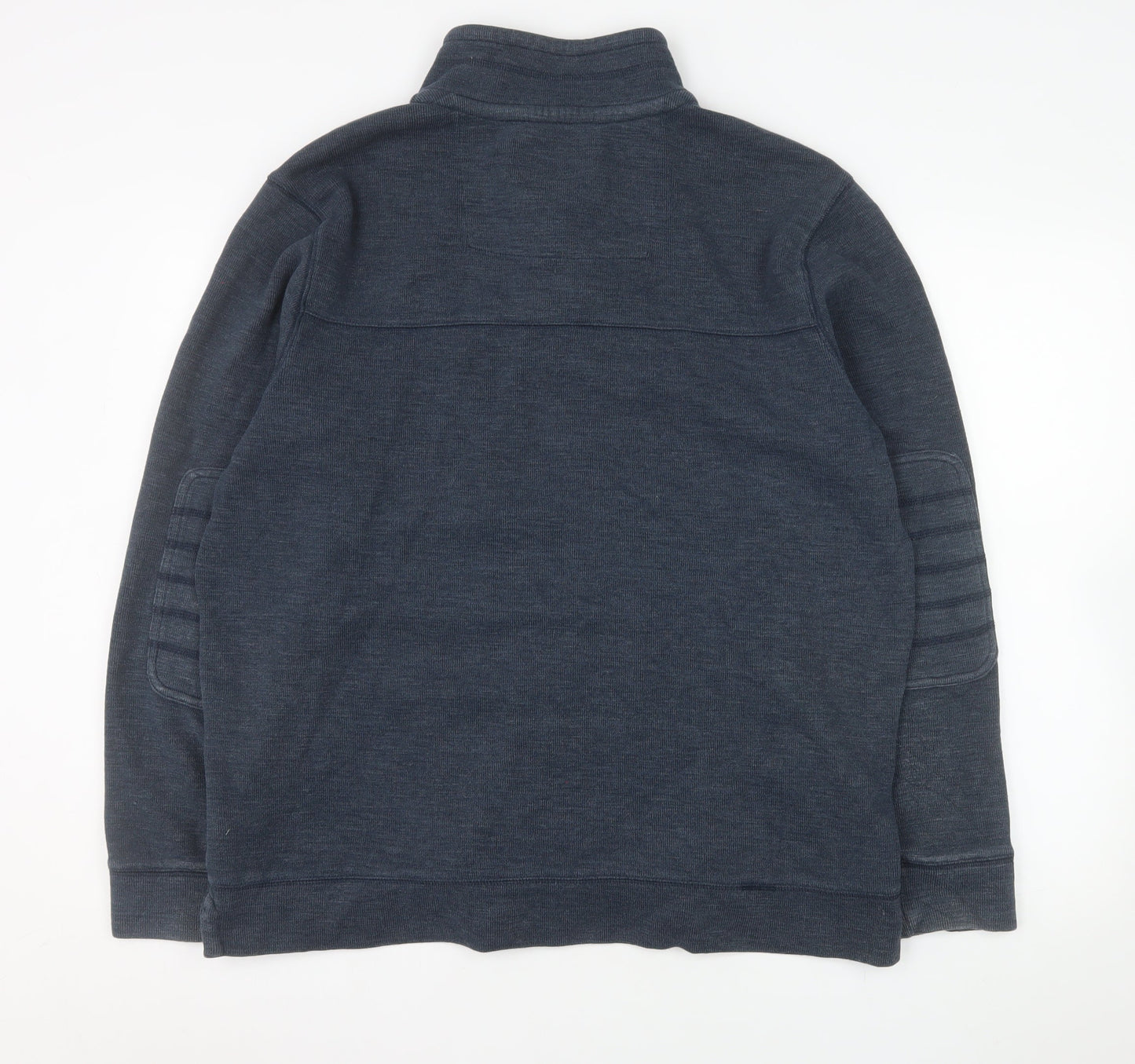 Mens UK Size L Marks and Spencer Blue 1/2 Zip Sweatshirt