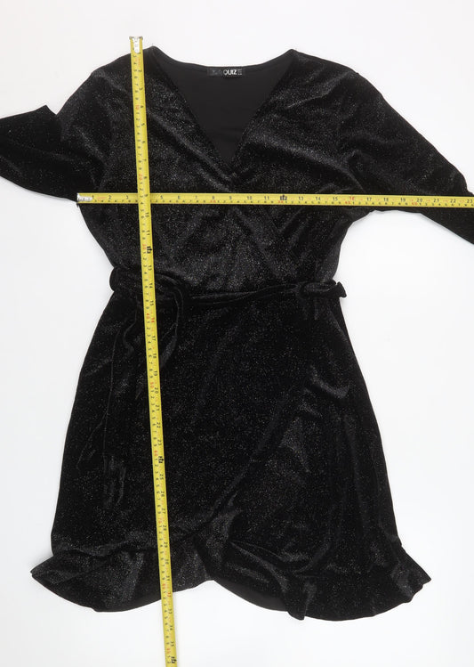 Womens UK Size 14 Quiz Wrap Dress