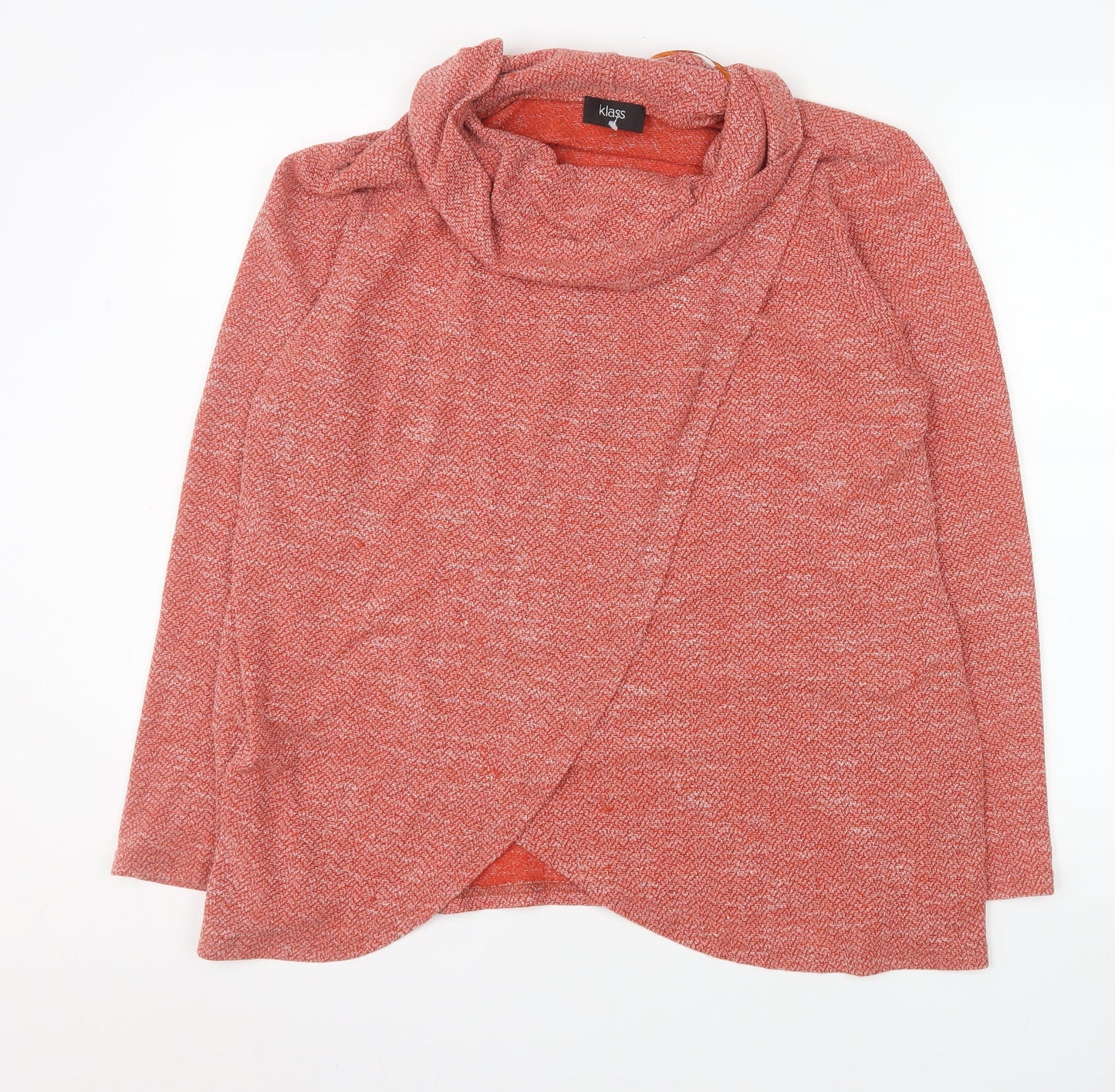 Womens UK Size 2XL Klass Red Wrap Blouse