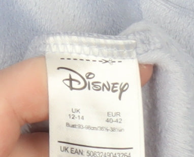 Womens UK Size 12-14 Disney Blue Pullover Hoodie
