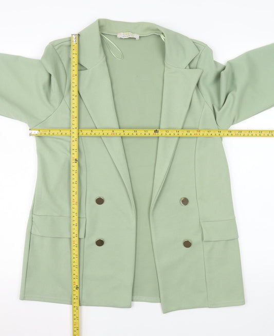 Womens UK Size 10 Quiz Regular Green Blazer