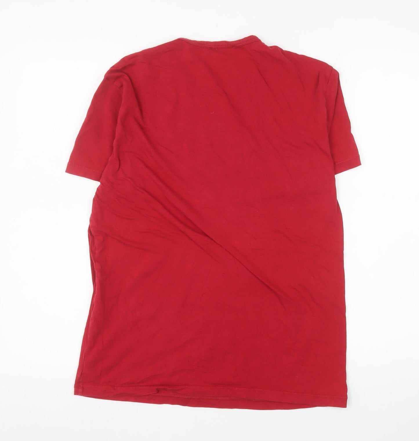 Mens UK Size M Emporio Armani Red  T-Shirt