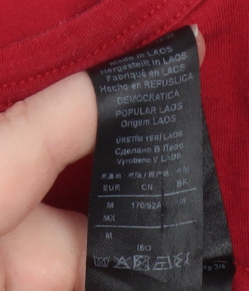 Mens UK Size M Emporio Armani Red  T-Shirt