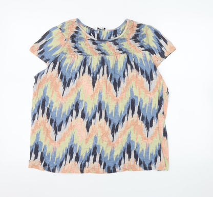 Womens UK Size 18 NEXT Multicoloured Tunic Blouse