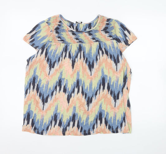 Womens UK Size 18 NEXT Multicoloured Tunic Blouse