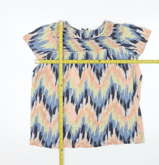 Womens UK Size 18 NEXT Multicoloured Tunic Blouse