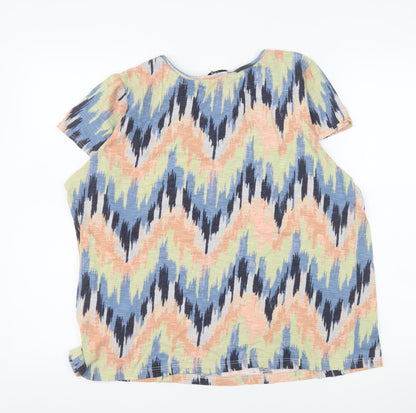 Womens UK Size 18 NEXT Multicoloured Tunic Blouse