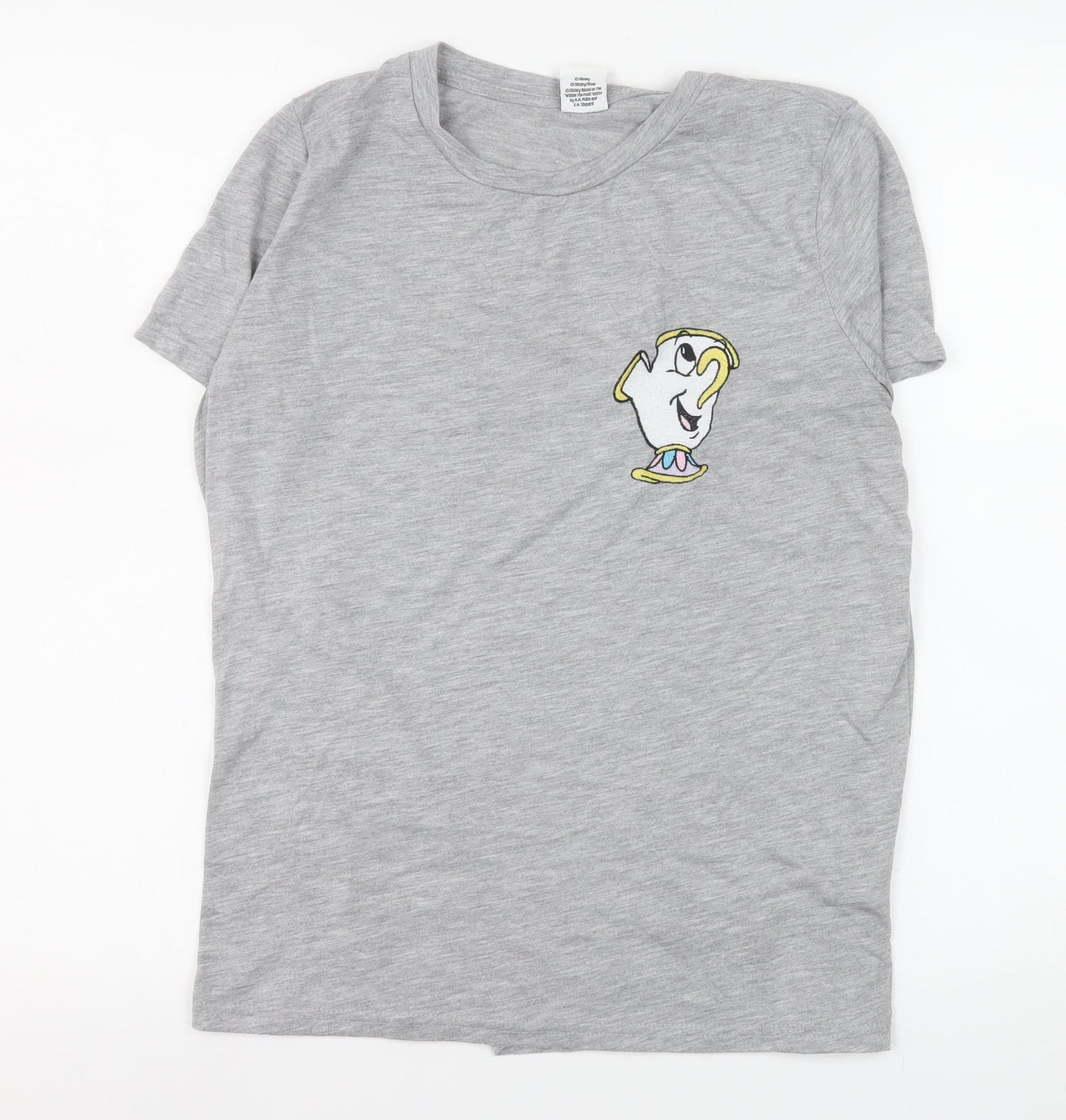 Womens UK Size 12 Atmosphere Grey Basic T-Shirt
