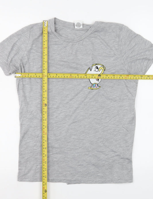 Womens UK Size 12 Atmosphere Grey Basic T-Shirt