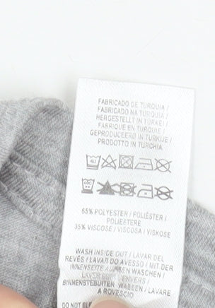 Womens UK Size 12 Atmosphere Grey Basic T-Shirt