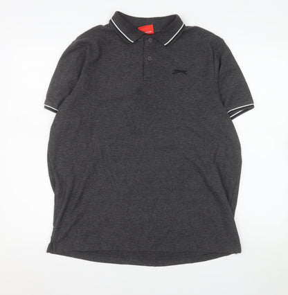 Mens UK Size L Slazenger Polyester Blend Polo Shirt