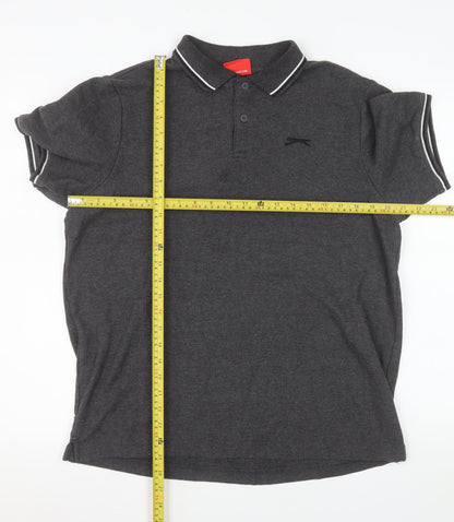 Mens UK Size L Slazenger Polyester Blend Polo Shirt