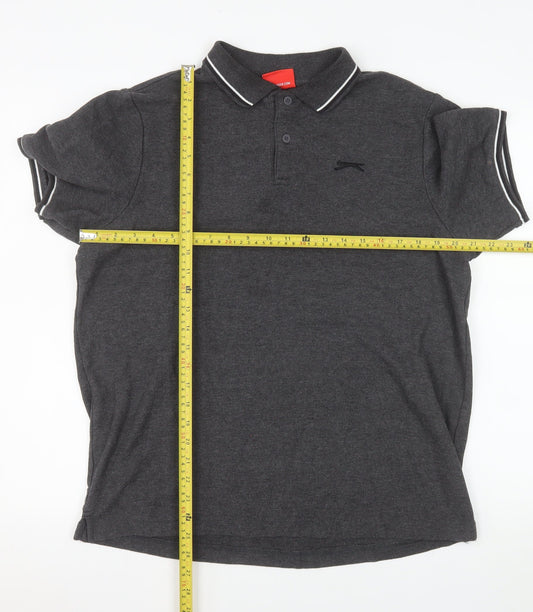 Mens UK Size L Slazenger Polyester Blend Polo Shirt