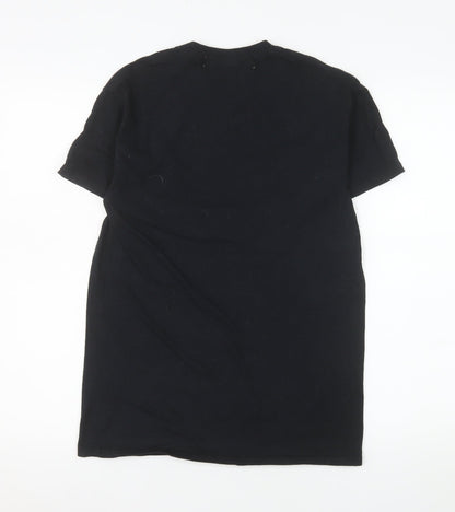 Mens UK Size S Philosophy Football Black  T-Shirt