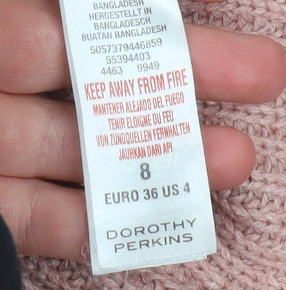 Womens UK Size 8 Dorothy Perkins Pink Pullover Jumper