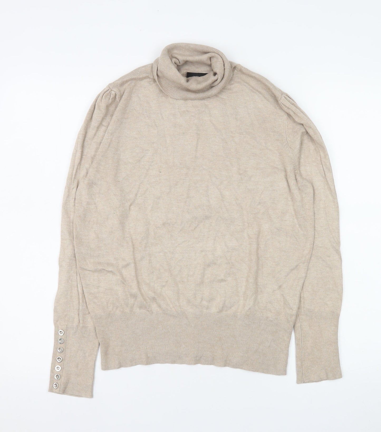 Womens UK Size 14 Wallis Beige Pullover Jumper