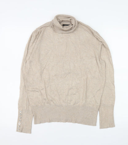 Womens UK Size 14 Wallis Beige Pullover Jumper