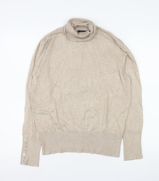 Womens UK Size 14 Wallis Beige Pullover Jumper
