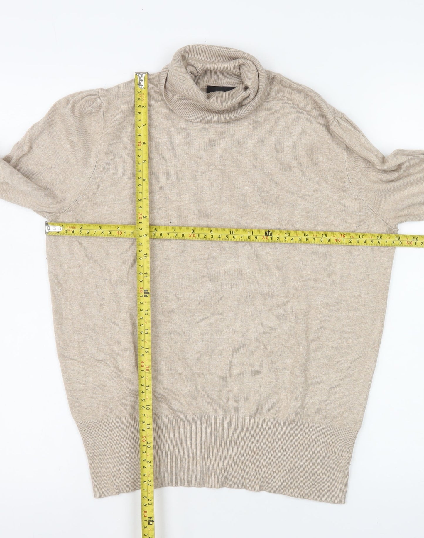 Womens UK Size 14 Wallis Beige Pullover Jumper
