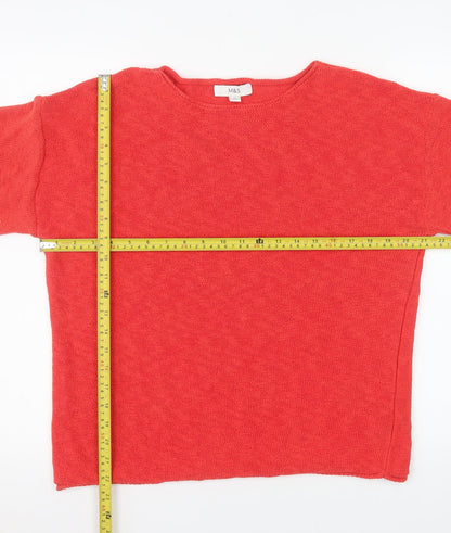Womens UK Size M Marks and Spencer Red Pullover Jumper