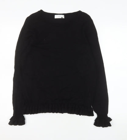Womens UK Size 14 Wallis Black Basic Blouse