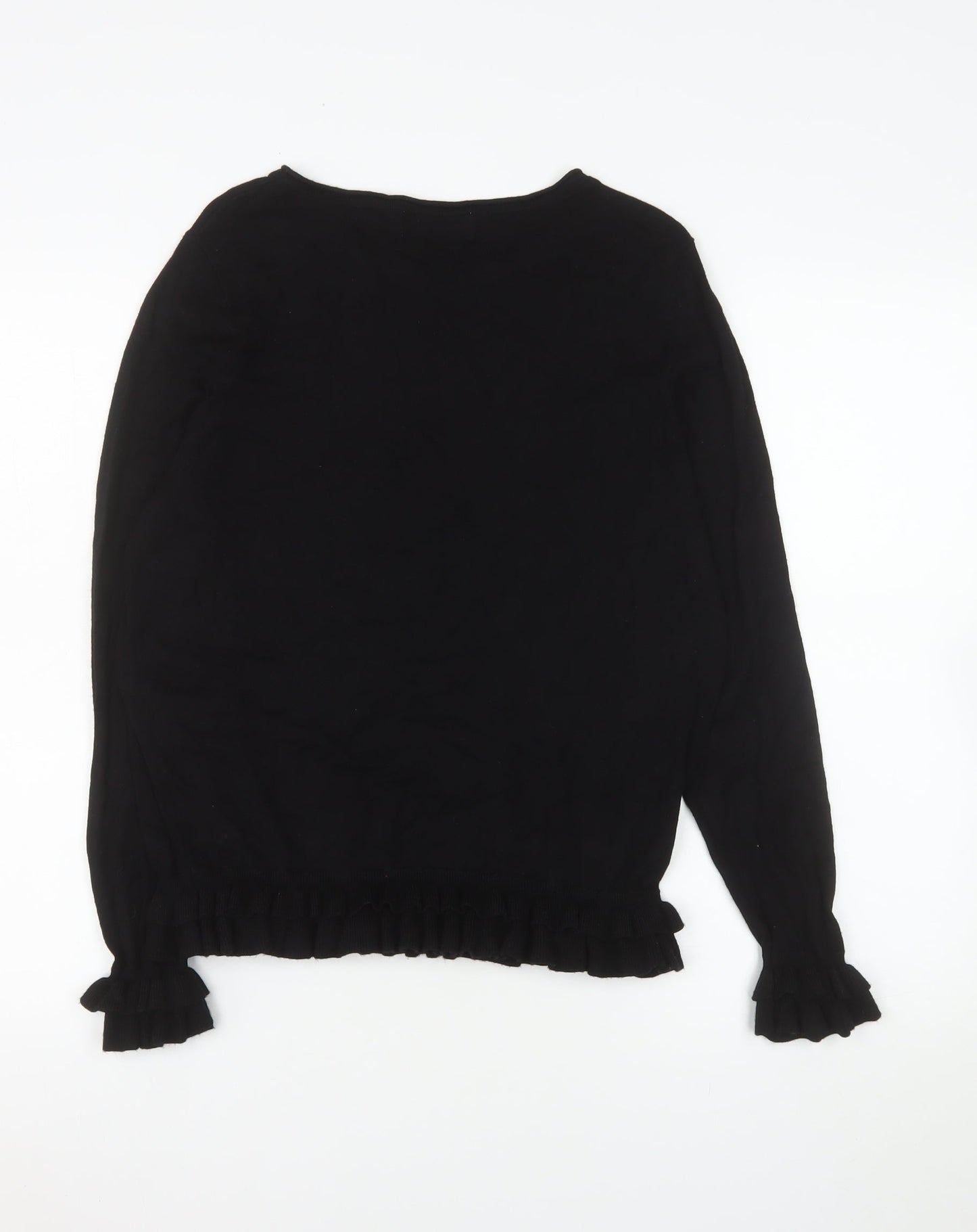Womens UK Size 14 Wallis Black Basic Blouse