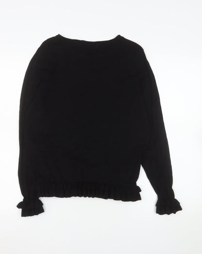 Womens UK Size 14 Wallis Black Basic Blouse