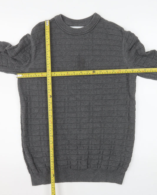 Mens UK Size M Nigel Hall Grey Pullover Jumper