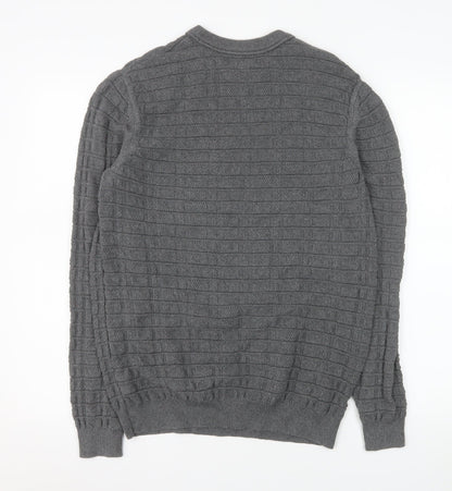 Mens UK Size M Nigel Hall Grey Pullover Jumper