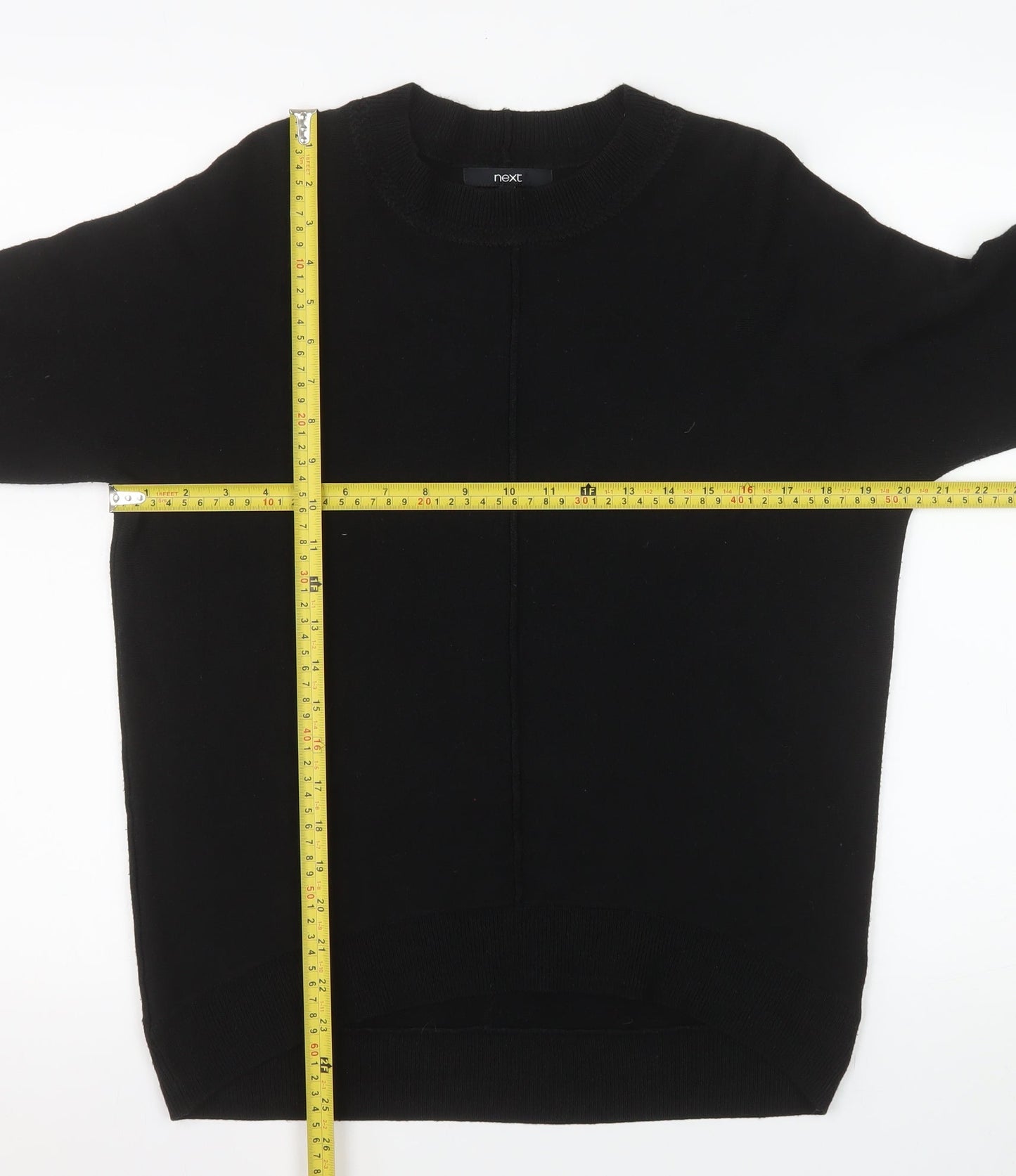 Womens UK Size XS NEXT Black Pullover Jumper