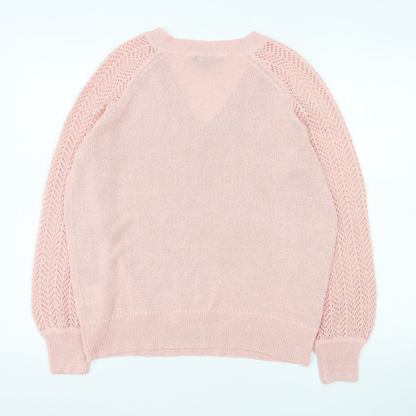 Womens UK Size S Sosandar Pink Pullover Jumper