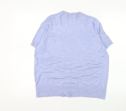 Marks and Spencer Women’s Purple Short Sleeve Knit T-Shirt Size 14