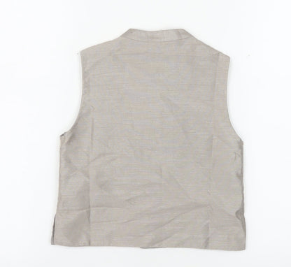 Babyhug Boys Grey Printed Polyester Waistcoat 3-4 Years Formal Traditional