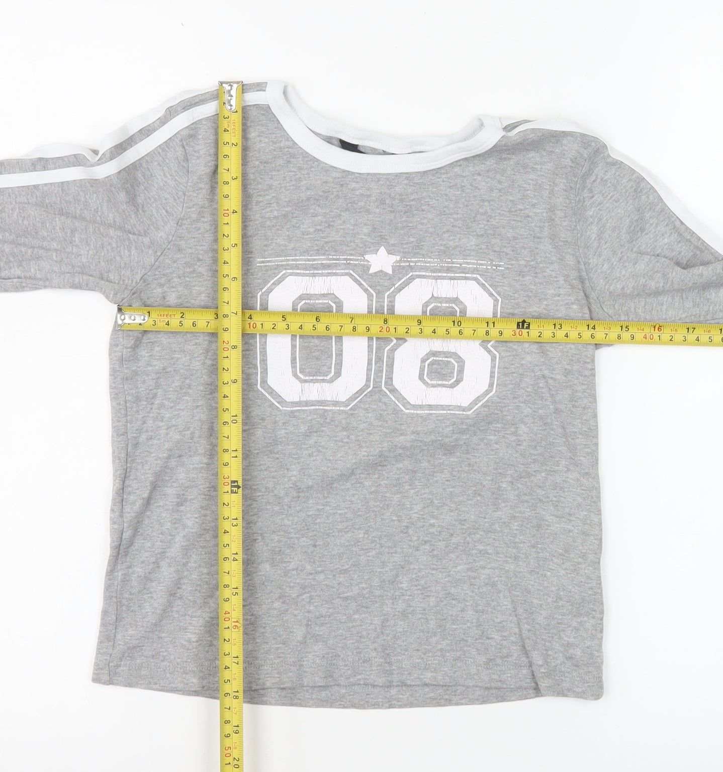 Womens UK Size M Brave Soul Grey Basic T-Shirt