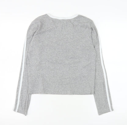 Womens UK Size M Brave Soul Grey Basic T-Shirt