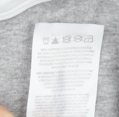 Womens UK Size M Brave Soul Grey Basic T-Shirt