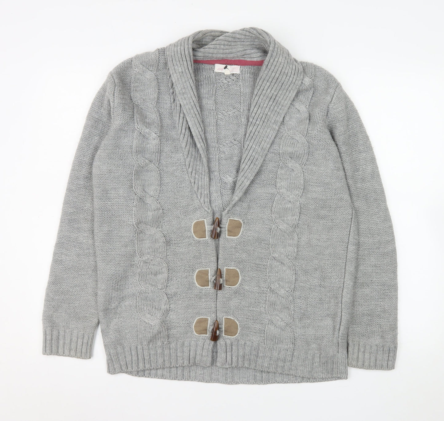 Womens UK Size M Marks and Spencer Grey Cardigan Jumper