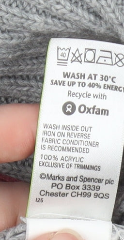 Womens UK Size M Marks and Spencer Grey Cardigan Jumper