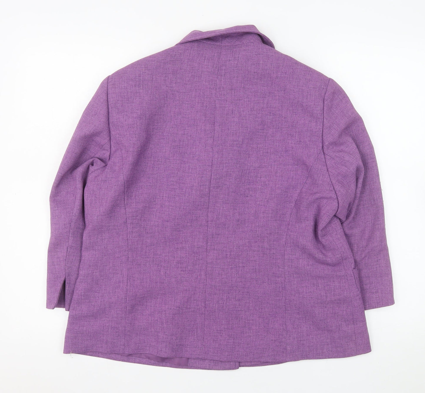 Womens UK Size 16 Eastex Regular Purple Blazer