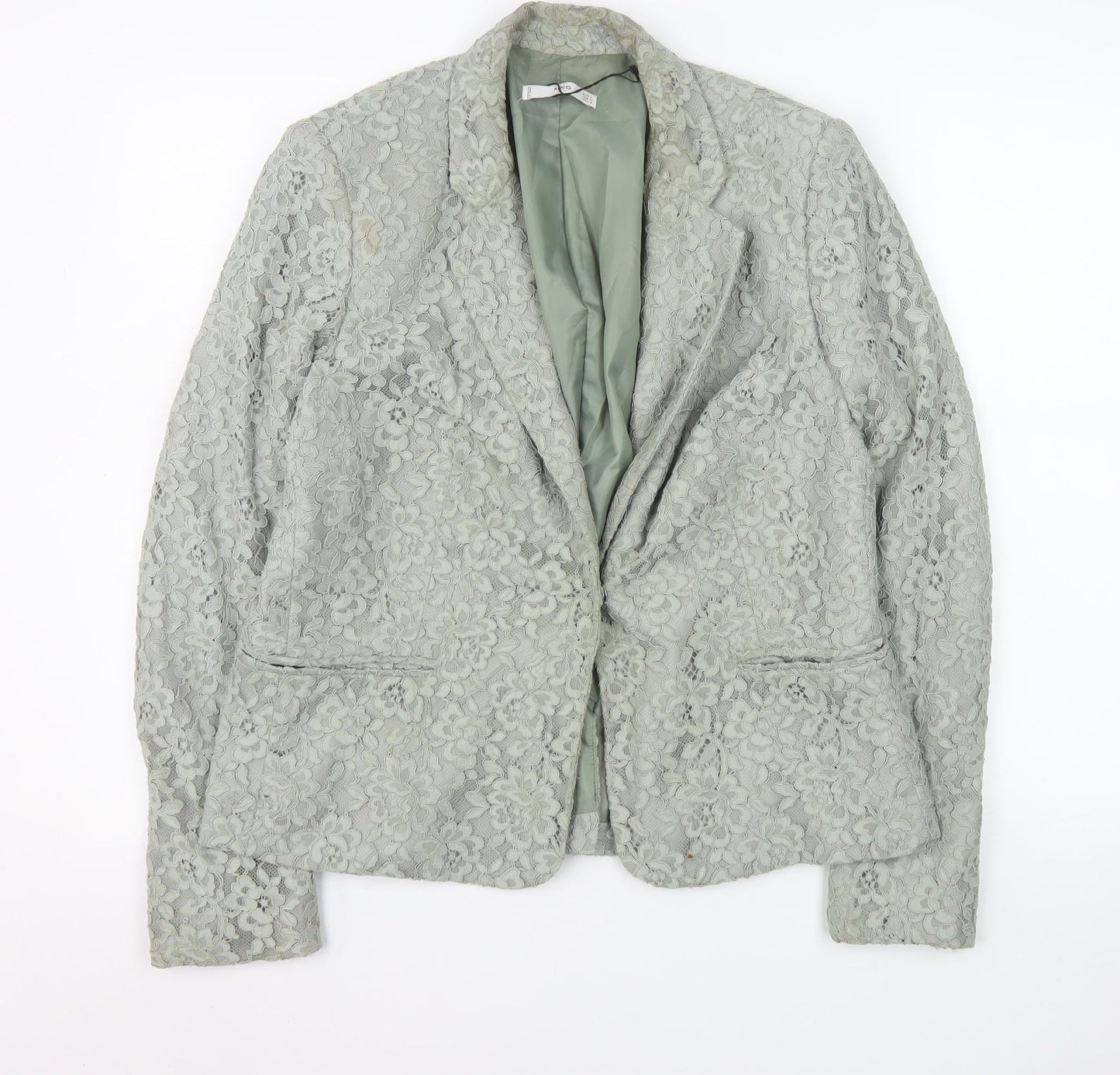 Womens UK Size 14 MNG Regular Grey Blazer