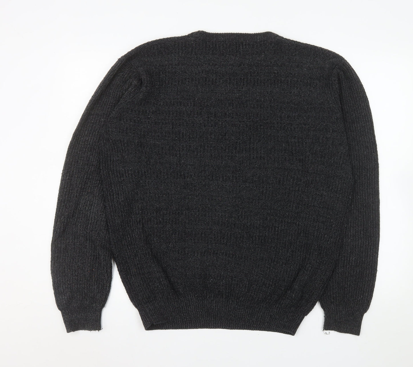 Mens UK Size L Exact Black Pullover Jumper