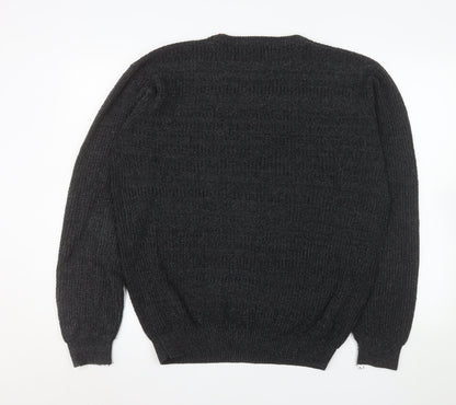 Mens UK Size L Exact Black Pullover Jumper