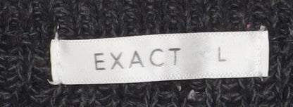 Mens UK Size L Exact Black Pullover Jumper